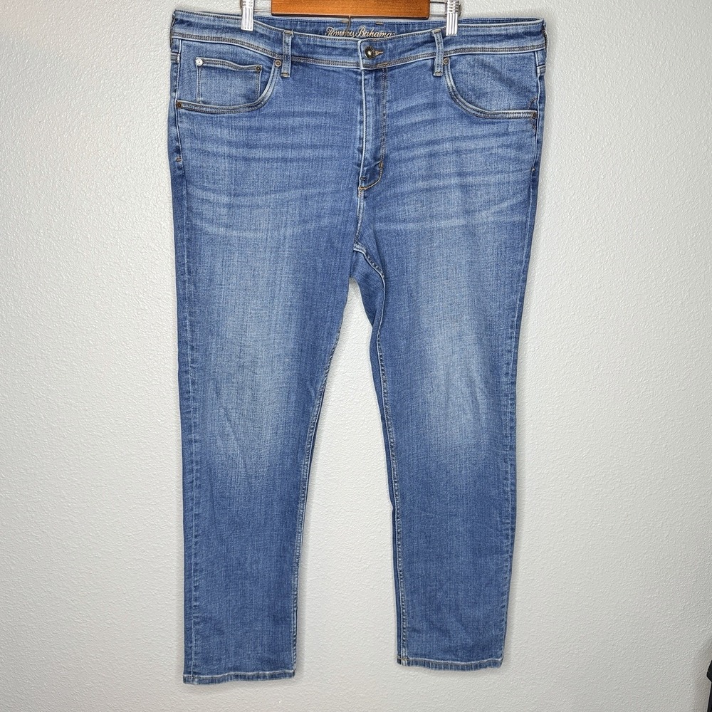 Tommy Bahama Indigo Palms Jeans 40x32 Relaxed Straight Leg Blue Wash Denim